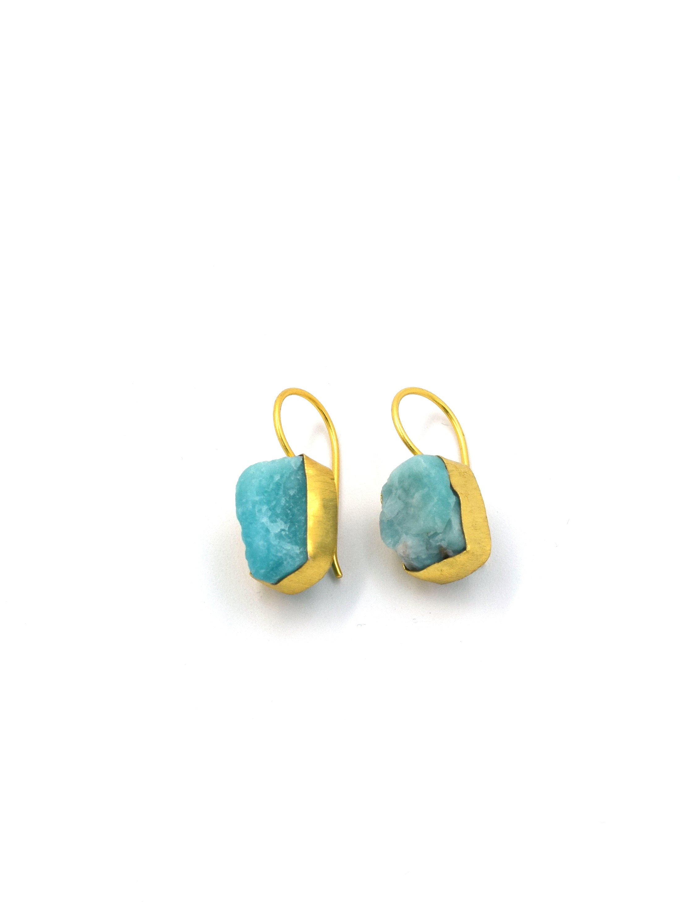 Single Stone Drop Earrings - QUEENS JEWELS
