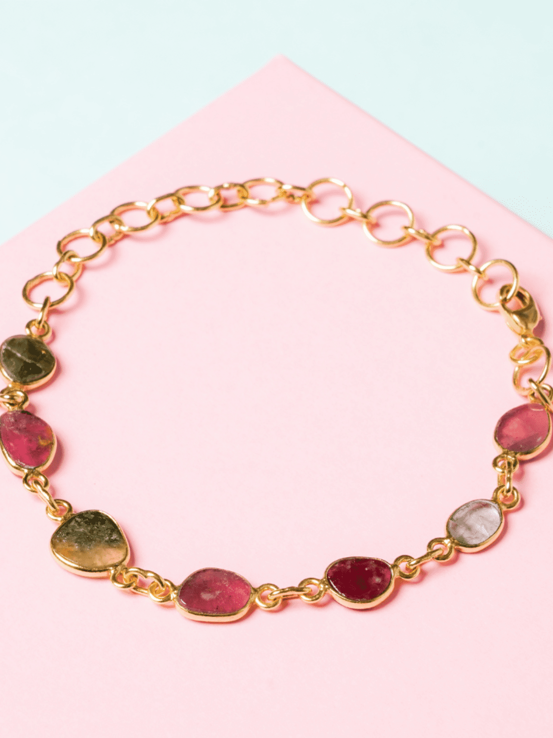 Tourmaline Gold Plated Bracelet - QUEENS JEWELS