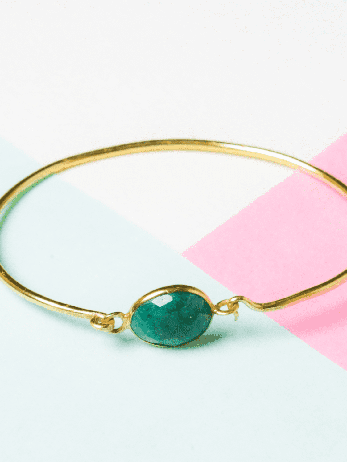 Gold Plated Contemporary Bracelet - QUEENS JEWELS