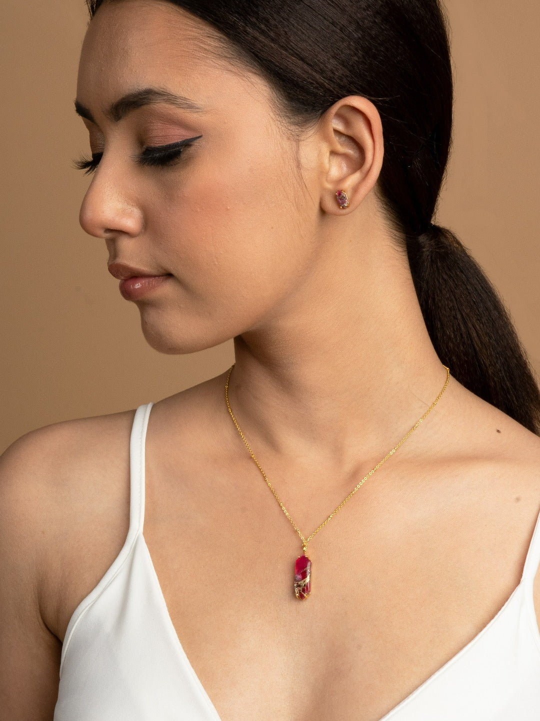 Hidden Treasures Necklace & Earrings Set - QUEENS JEWELS