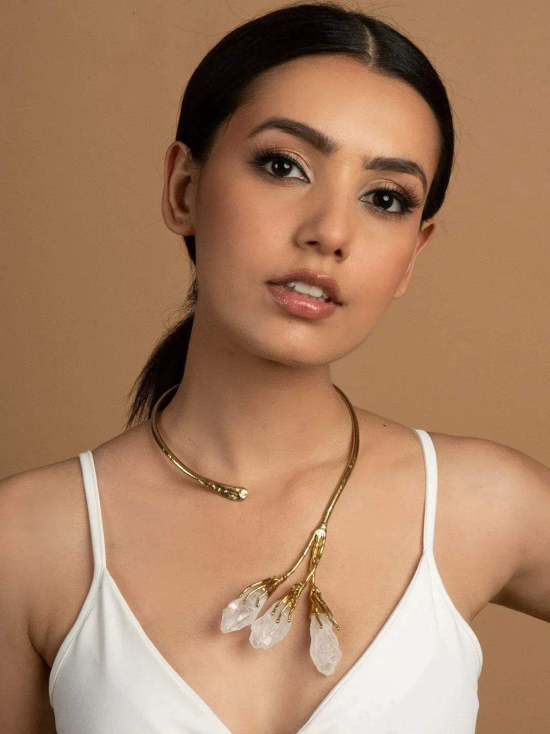 Aarna Crystal Set Necklace, Earring & Bracelet Combo