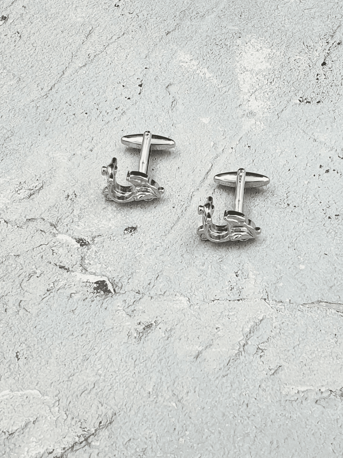Silver Plated Scooter Cufflinks - QUEENS JEWELS