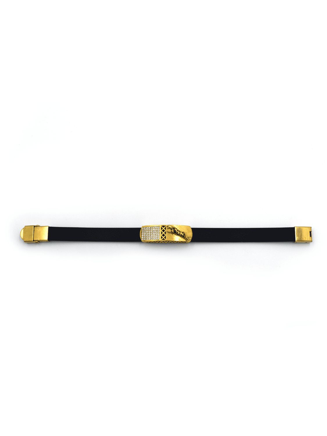 Luxe Black Gold Toned Bracelet - QUEENS JEWELS