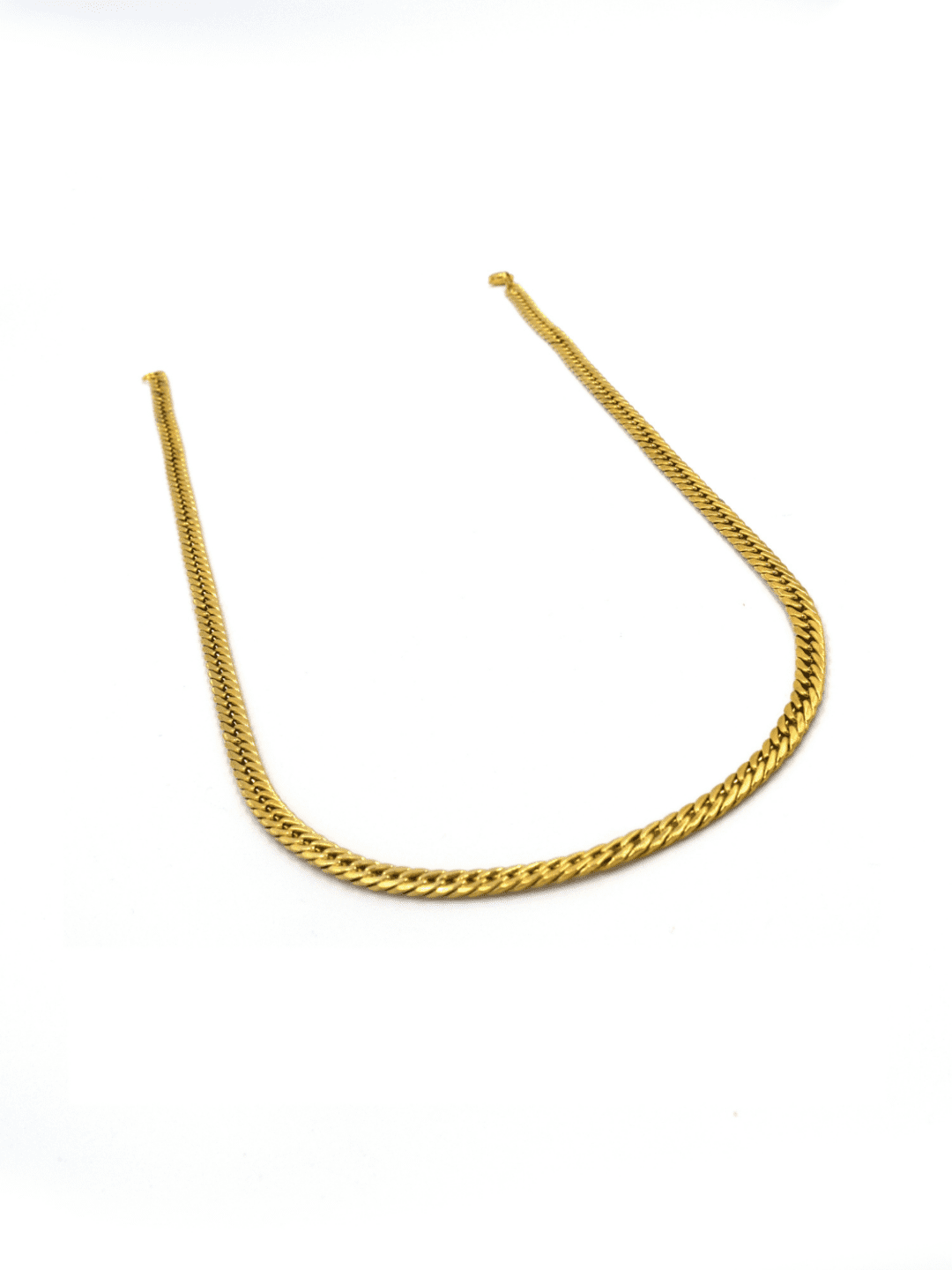 Cuban Gold Toned Chain - QUEENS JEWELS