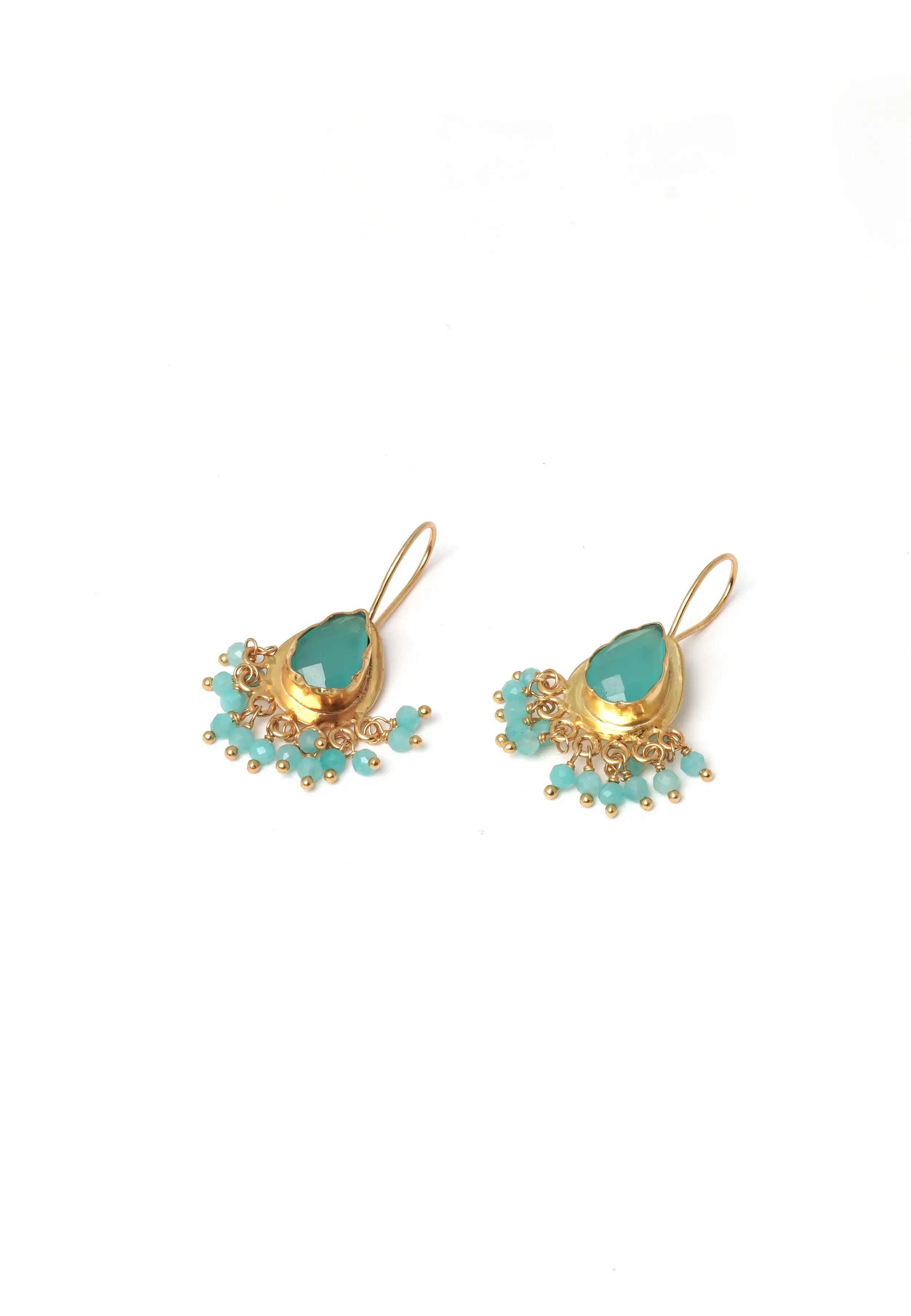 Teardrop Semi Precious Stone Earring
