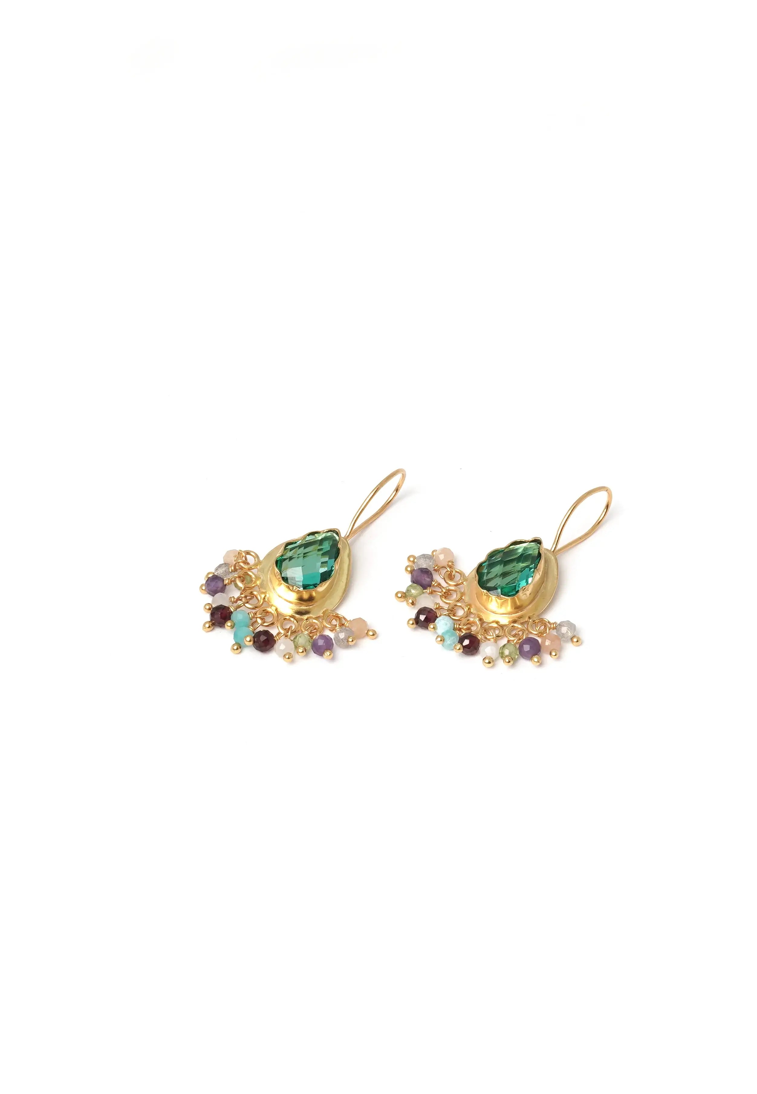 Teardrop Semi Precious Stone Earring