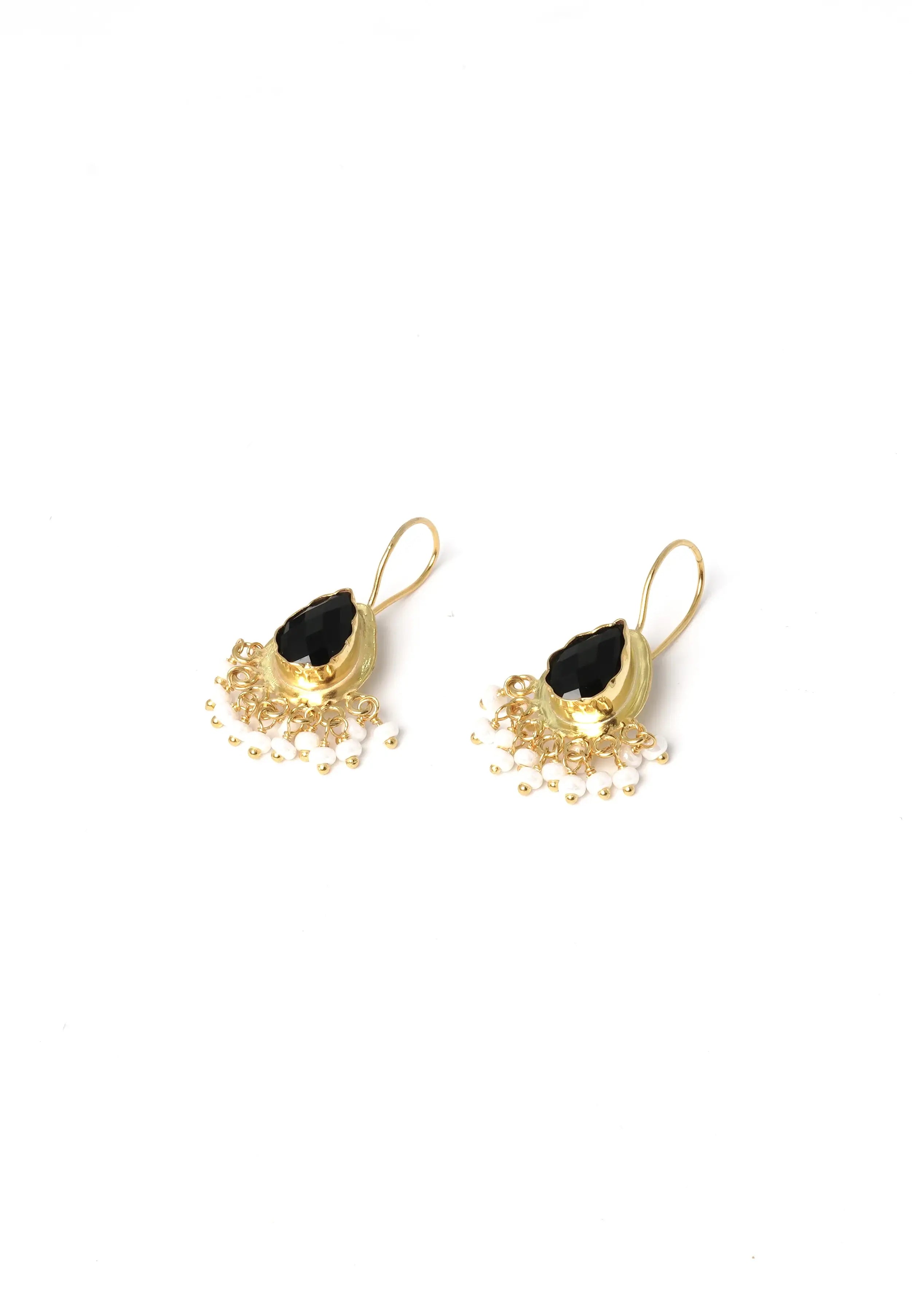 Teardrop Semi Precious Stone Earring - QUEENS JEWELS