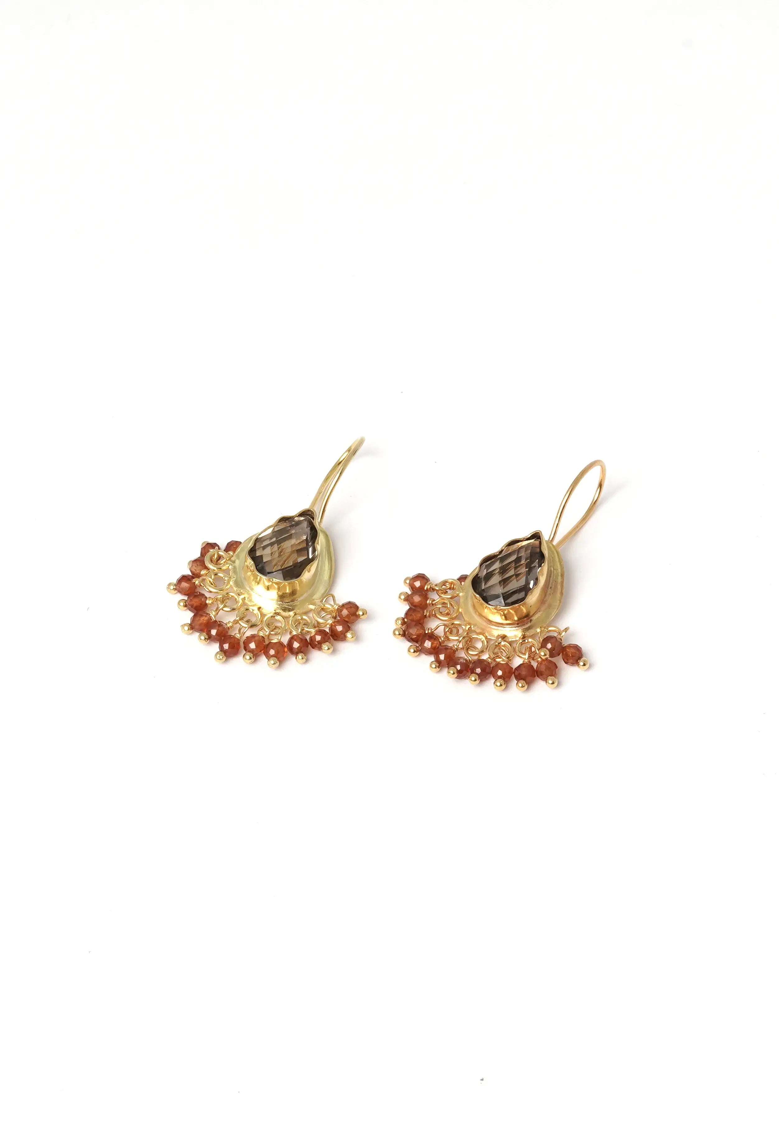 Teardrop Semi Precious Stone Earring - QUEENS JEWELS