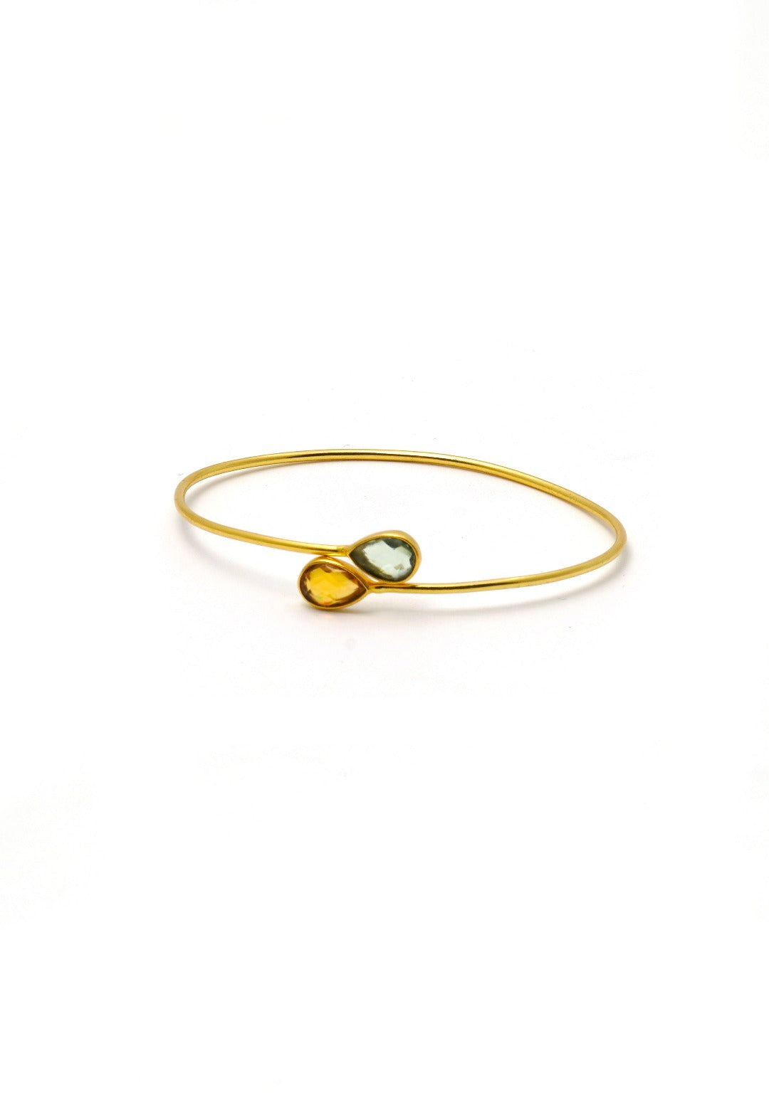 Dual Gemstones Adjustable Bracelet - QUEENS JEWELS