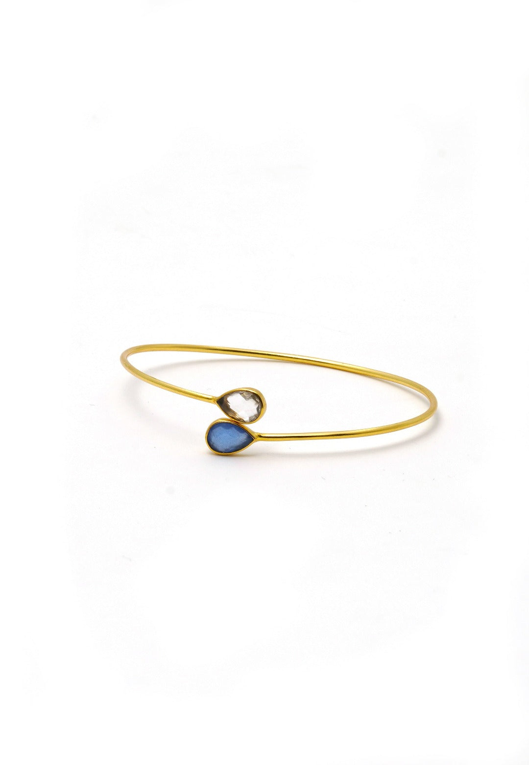 Dual Gemstones Adjustable Bracelet - QUEENS JEWELS