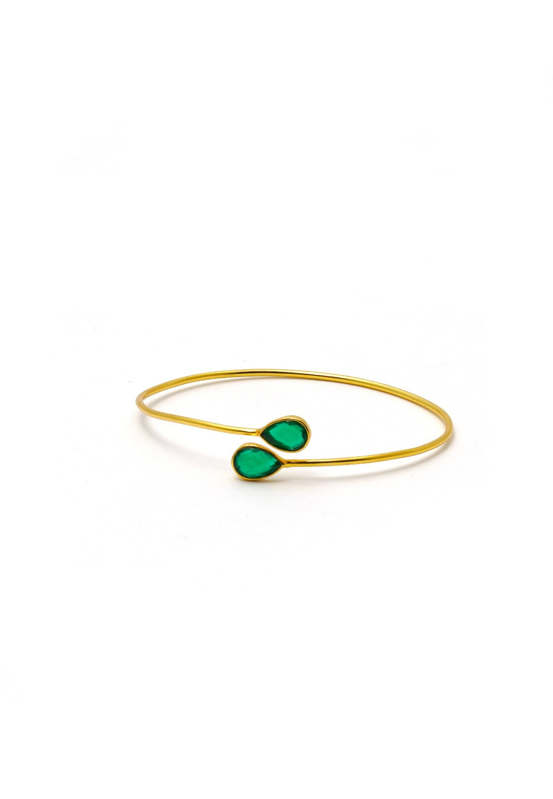 Dual Gemstones Adjustable Bracelet - QUEENS JEWELS