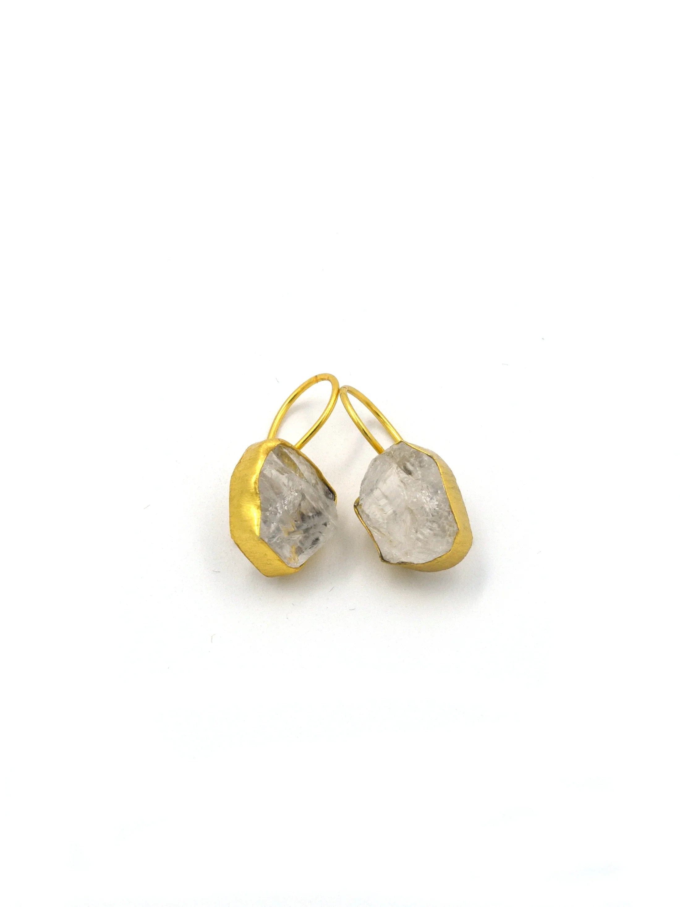 Single Stone Drop Earrings - QUEENS JEWELS