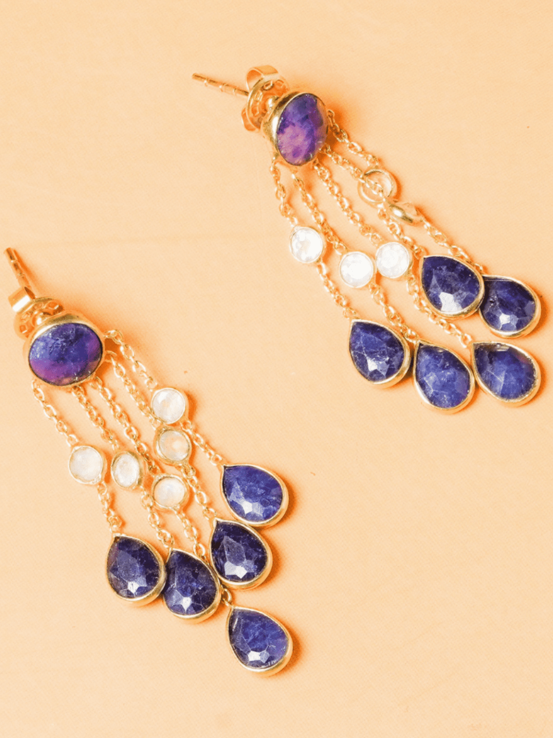 Alizeh Raindrop Earrings - QUEENS JEWELS