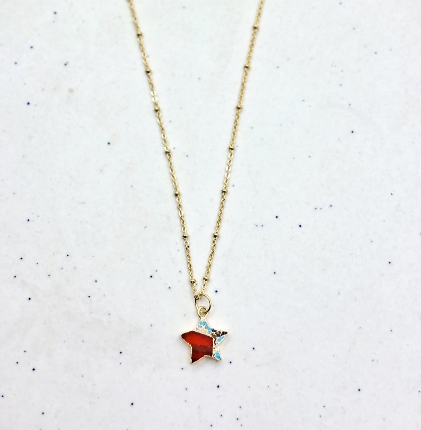 Shine like a Star Semi Precious Pendant - QUEENS JEWELS