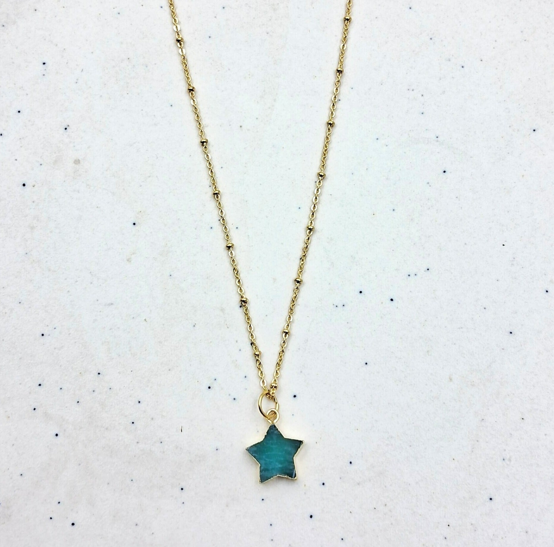 Shine like a Star Semi Precious Pendant - QUEENS JEWELS