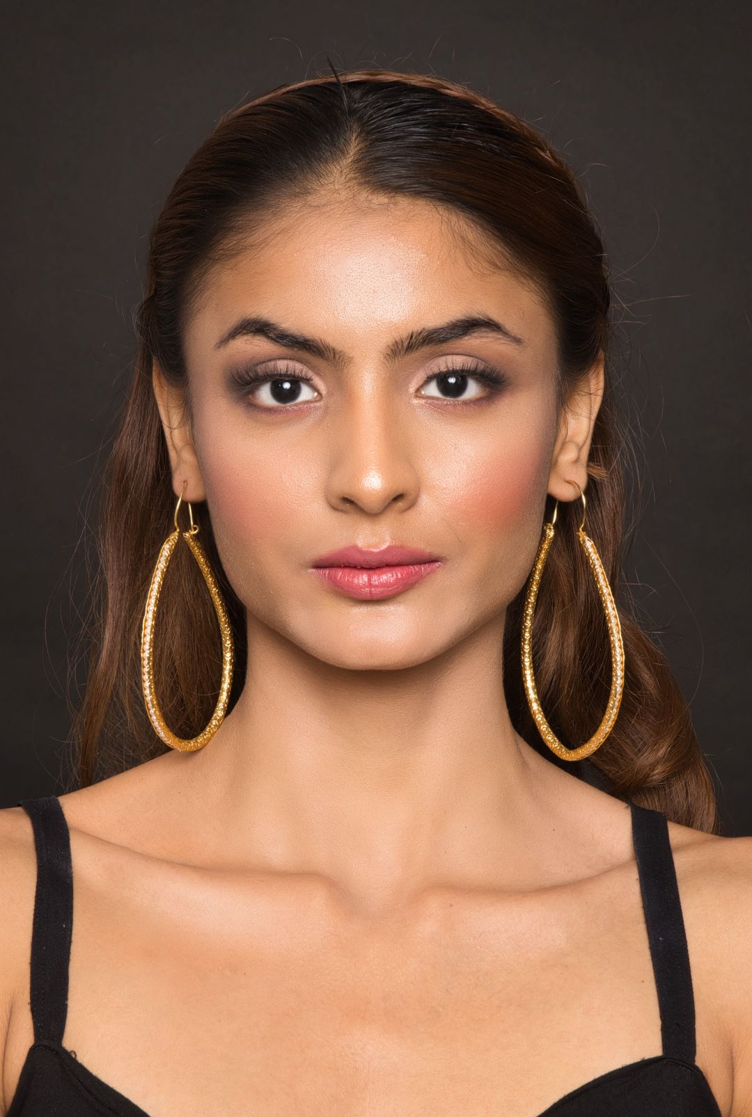 Miami Gold Plated Hoop Earrings - QUEENS JEWELS